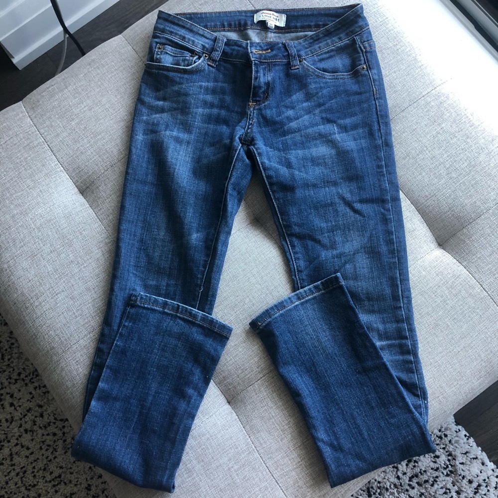 Forever 21 Skinny Blue Jeans